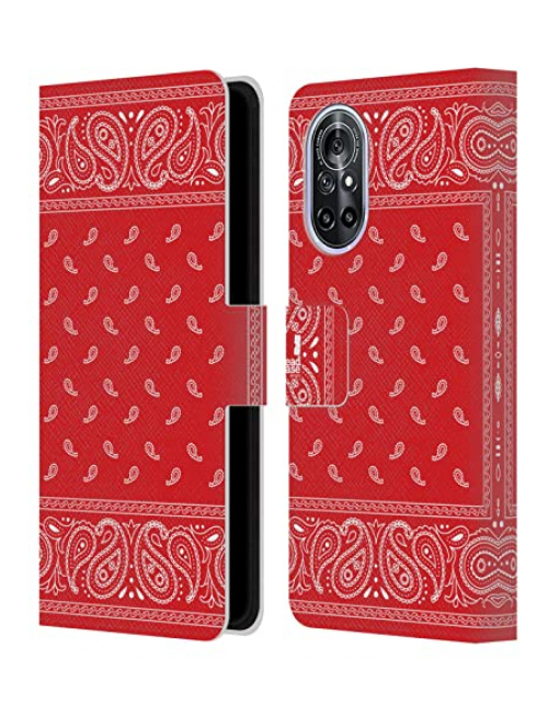 Head Case Designs quadratisch rot Handyhülle für Huawei nova 8 5G Handyhülle24