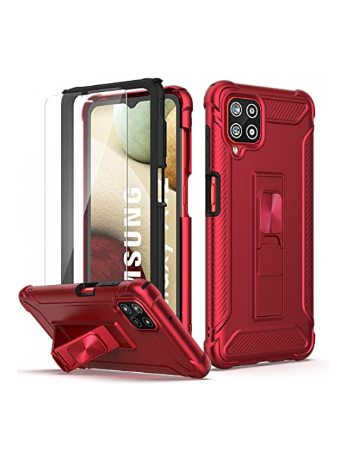 ORETECH Rot Silikon Handyhülle für Samsung Galaxy M12 (India) Handyhülle24