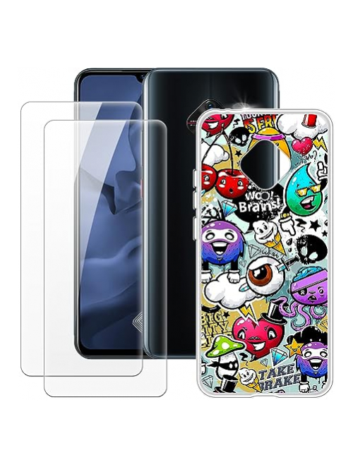 MILEGAO Graffiti TPU Handyhülle für vivo Y51 (2020, September) Handyhülle24