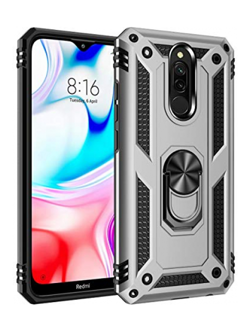 yanzi Grau Gummi Handyhülle für Xiaomi Redmi 8A Pro Handyhülle24