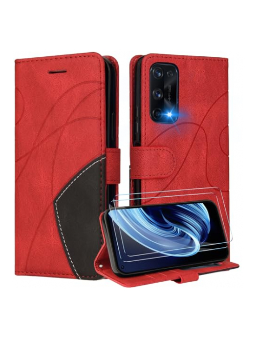 iLovecover Rot Silikon Handyhülle für Realme X7 Pro Handyhülle24