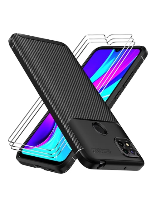 ivoler Schwarz TPU Handyhülle für Xiaomi Redmi 9C NFC Handyhülle24