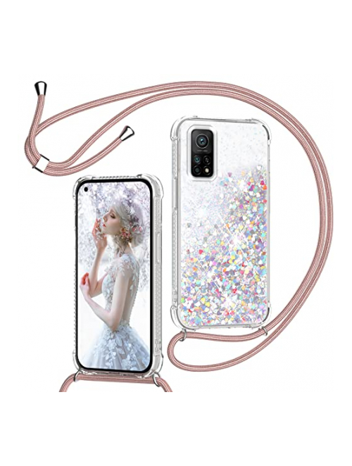 TUUTPU Rose-Gold Silikon Handyhülle für Xiaomi Mi 10T 5G Handyhülle24