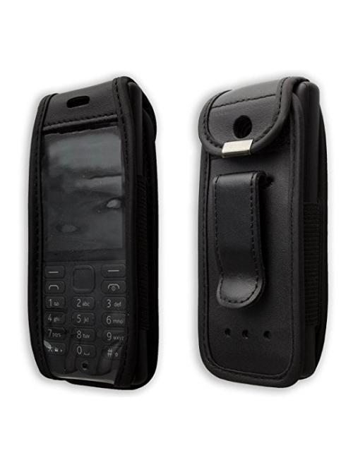 caseroxx Schwarz Leder Handyhülle für Nokia 150 (2020) Handyhülle24