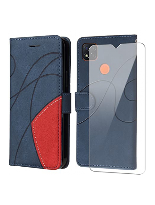 FHSYCR Violett leather and gel Handyhülle für Xiaomi Redmi 9C NFC Handyhülle24