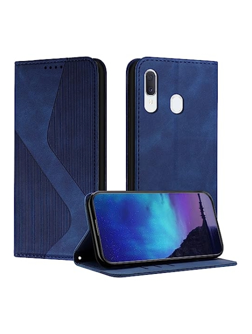 Fatcatparadise Blau Handyhülle für Samsung Galaxy M10s Handyhülle24