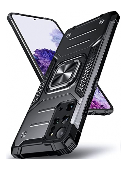 DASFOND Schwarz bayers soft tpu and hard pc 2 in 1 Handyhülle für Samsung Galaxy S20+ 5G Handyhülle24