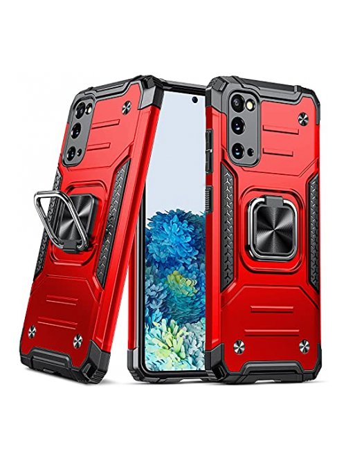 DASFOND Rot bayers soft tpu and hard pc 2 in 1 Handyhülle für Samsung Galaxy S20+ 5G Handyhülle24