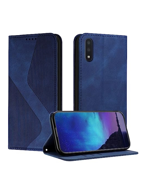 Fatcatparadise Blau Handyhülle für Samsung Galaxy A02 Handyhülle24