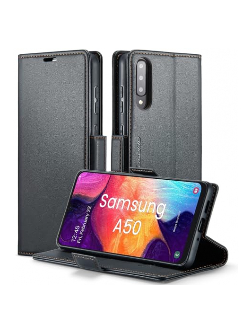 XYGLOW mode wein rot leder pu + tpu Handyhülle für Samsung Galaxy A50s Handyhülle24