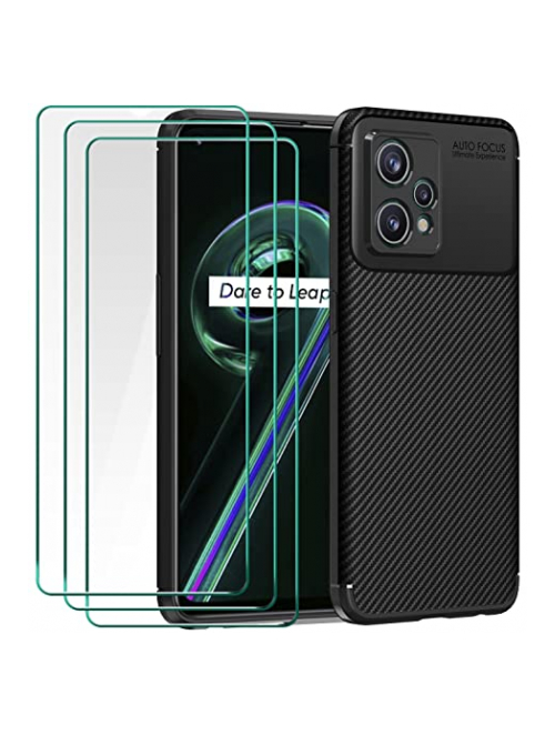 ivoler Schwarz TPU Handyhülle für Realme X Handyhülle24