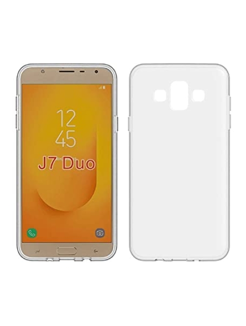 fnmisan Transparent Silikon Handyhülle für Samsung Galaxy J7 Duo Handyhülle24
