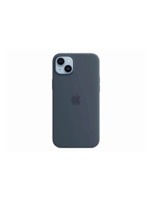 Apple sturmblau mikrofaser Handyhülle für Apple iPhone 14 Plus Handyhülle24