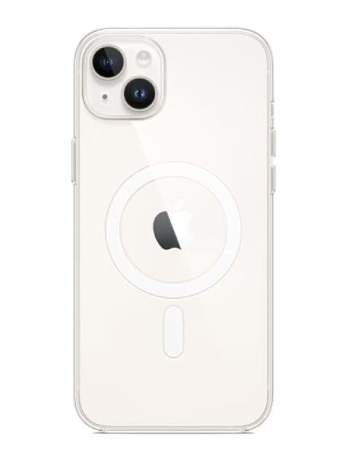 Apple Transparent Silikon Handyhülle für Apple iPhone 14 Plus Handyhülle24