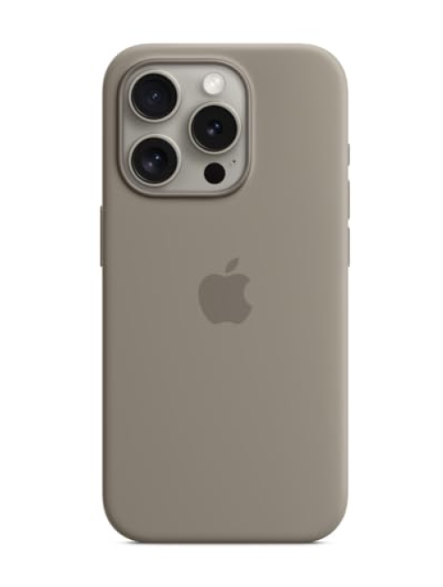 Apple tonbraun Silikon Handyhülle für Apple iPhone 15 Pro Handyhülle24