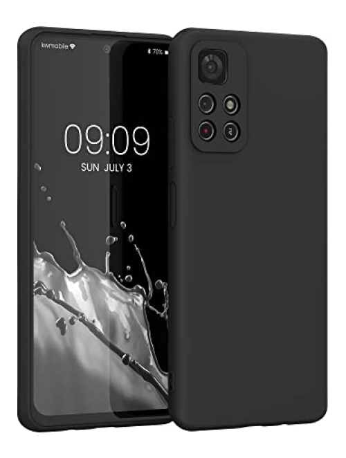 kwmobile Schwarz TPU Handyhülle für Xiaomi Redmi Note 11S 5G Handyhülle24