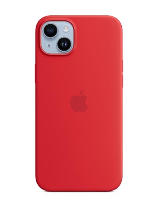 Apple Rot Silikon Handyhülle für Apple iPhone 14 Plus Handyhülle24