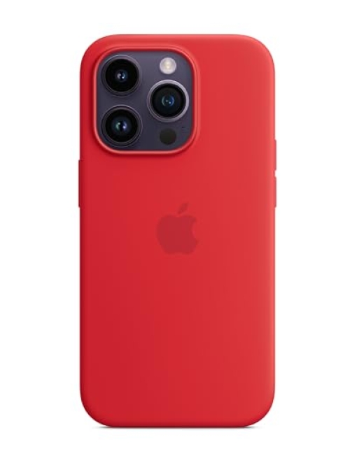 Apple Rot mikrofaser Handyhülle für Apple iPhone 14 Pro Handyhülle24