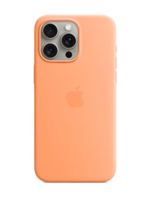Apple sorbet orange Silikon Handyhülle für Apple iPhone 15 Pro Max Handyhülle24