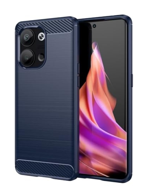 Jhxtech Blau Silikon Handyhülle für Oppo Reno9 Pro Handyhülle24