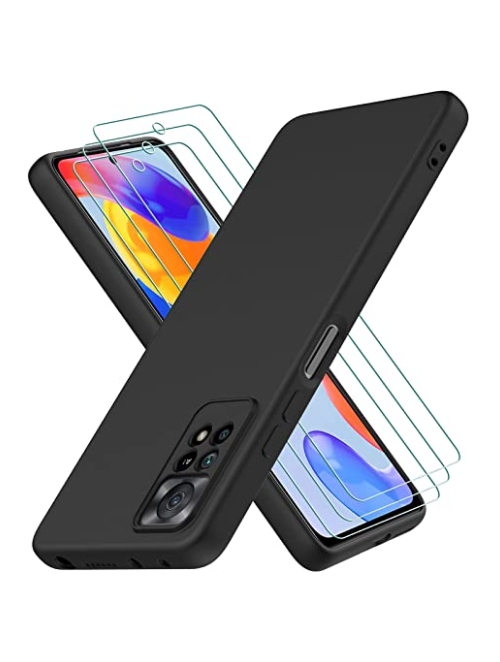 Oureidoo Schwarz TPU Handyhülle für Xiaomi Redmi Note 12 Pro 4G Handyhülle24