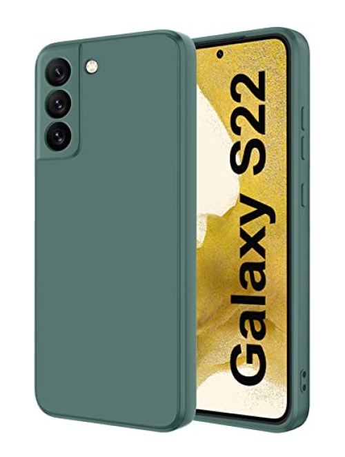 Qasyfanc Grün futter aus fleece Handyhülle für Samsung Galaxy S22 5G Handyhülle24