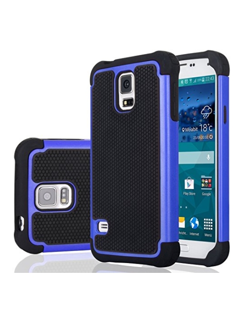 Jeylly blau - schwarz TPU Handyhülle für Samsung Galaxy S5 Sport Handyhülle24