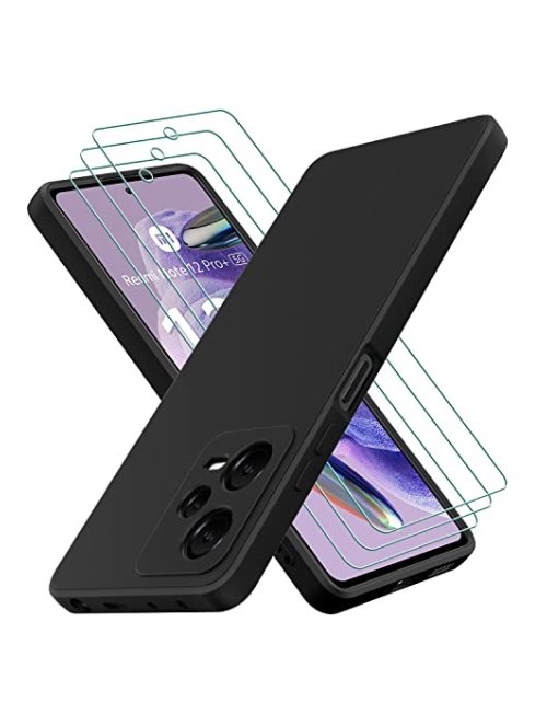 Oureidoo Schwarz TPU Handyhülle für Xiaomi Redmi Note 12 Pro+ Handyhülle24