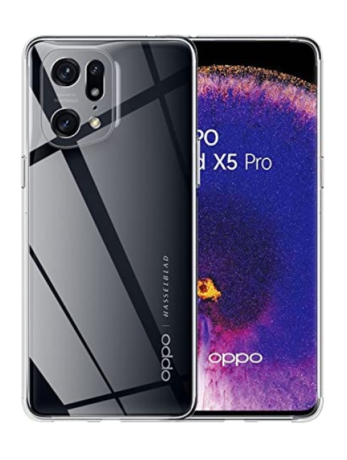 TUTUO transparent-1 Silikon Handyhülle für Oppo Find X5 Pro Handyhülle24