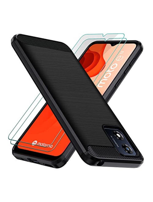 ivoler Schwarz TPU Handyhülle für Motorola Moto E13 Handyhülle24