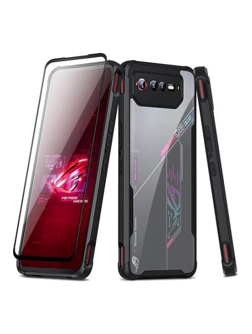 Fanbiya Schwarz tpu+pc Handyhülle für Asus ROG Phone 6 Handyhülle24